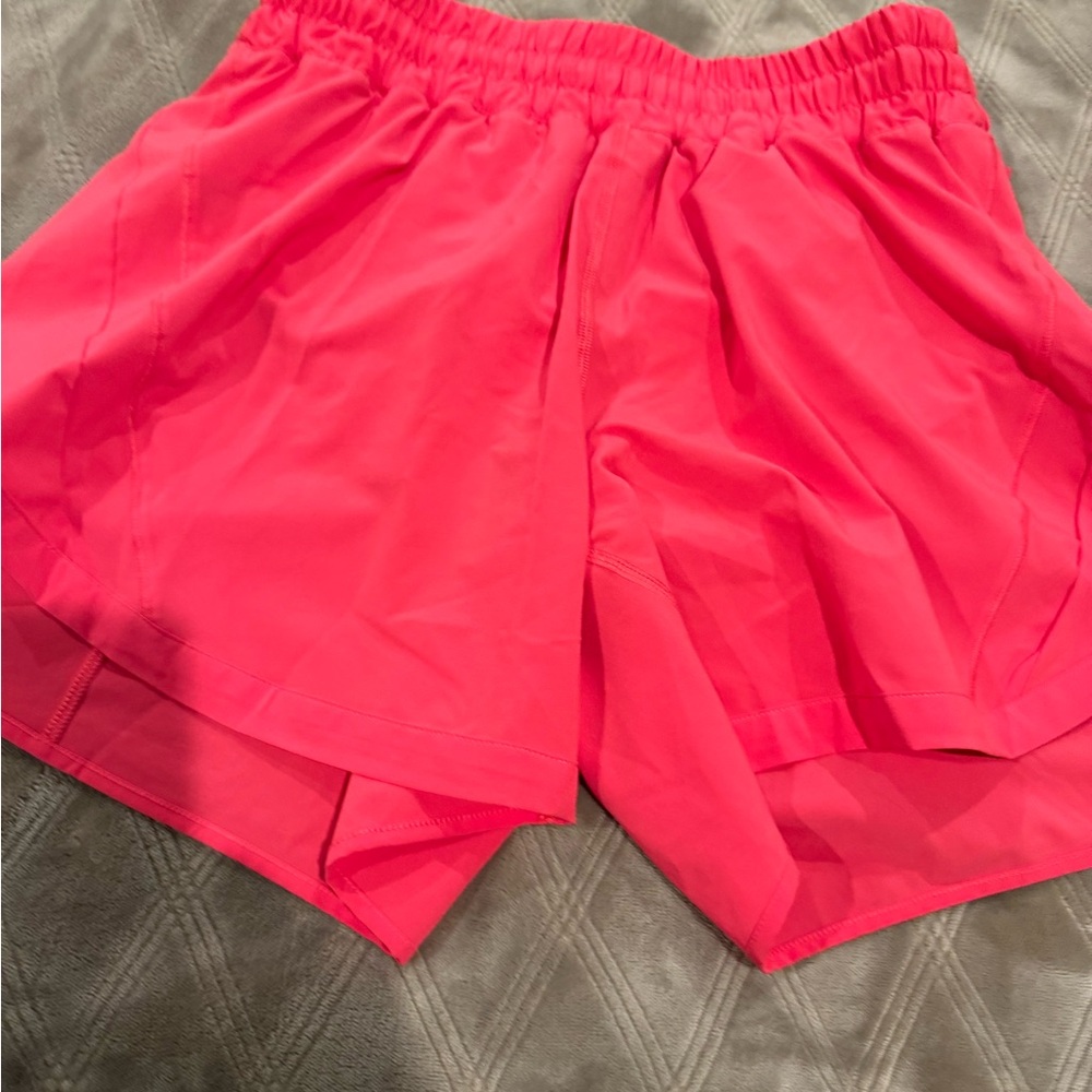 Women's Pink Lululemon 5 Inch Lined Track Shorts